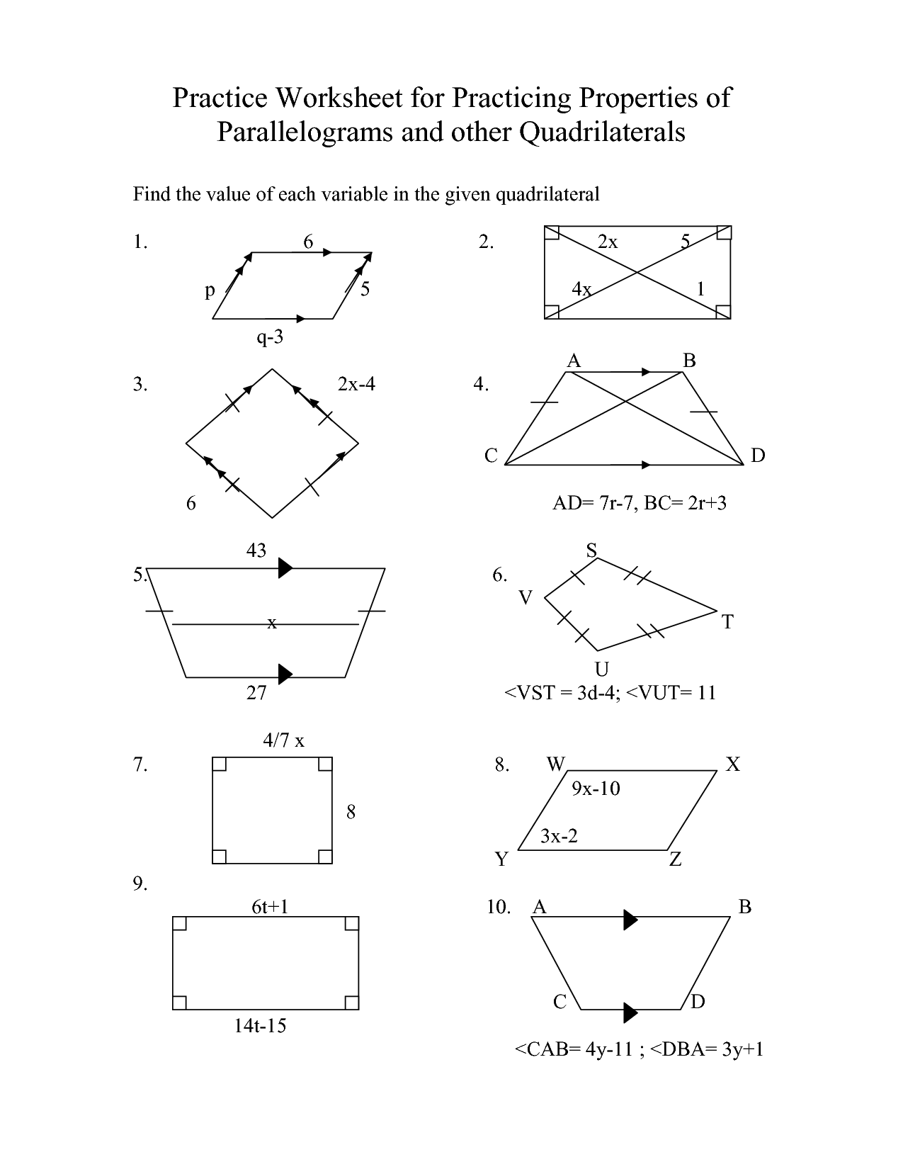 11 Area Of Quadrilateral Worksheet Worksheeto 11 Area Of Quadrilateral Worksheet Worksheeto
