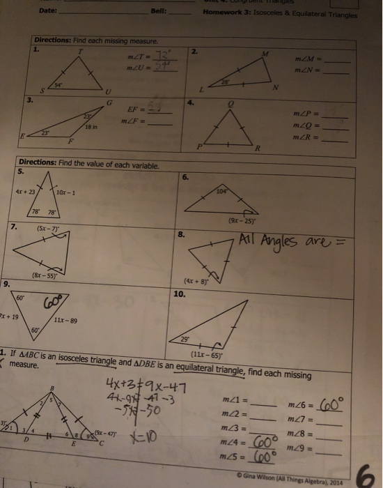 30 60 90 Triangles Worksheet Answer Key Kuta Software