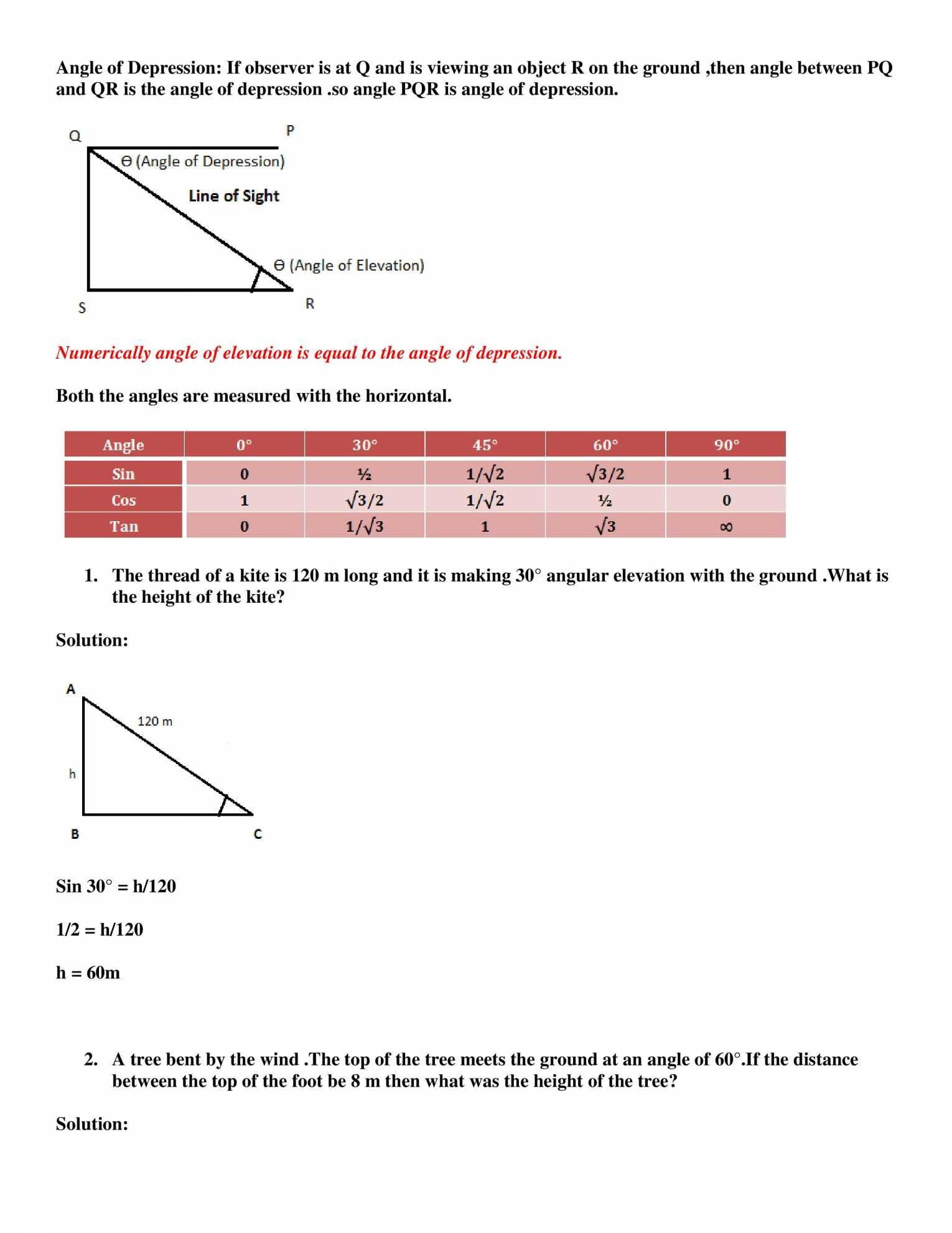 Angle Of Elevation And Depression Worksheet Kuta Worksheet Angle Of Elevation And Depression Worksheet Kuta Worksheet