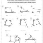 Angles In Polygons Worksheets Math Monks