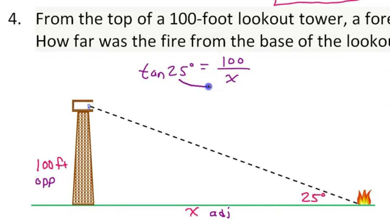 Applications Of Trigonometric Ratios Word Problems Involving Tangent Applications Of Trigonometric Ratios Word Problems Involving Tangent