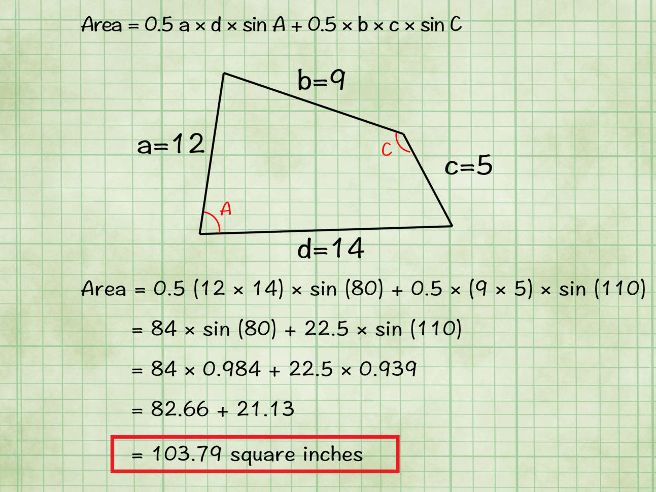 Area Of Quadrilaterals Worksheet Db Excel Area Of Quadrilaterals Worksheet Db excel