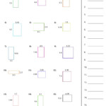 Area Of Squares And Rectangles Worksheet