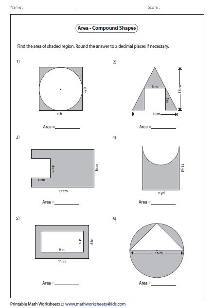 Area Worksheets Area Worksheets Kids Math Worksheets Worksheets