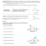 Bestseller 5 6 Inequalities In One Triangle Worksheet Answers