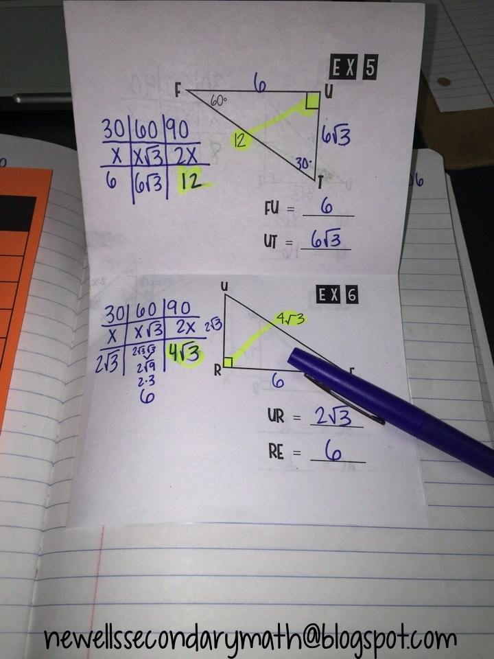 Better Questions Special Right Triangles Mrs Newell s Math