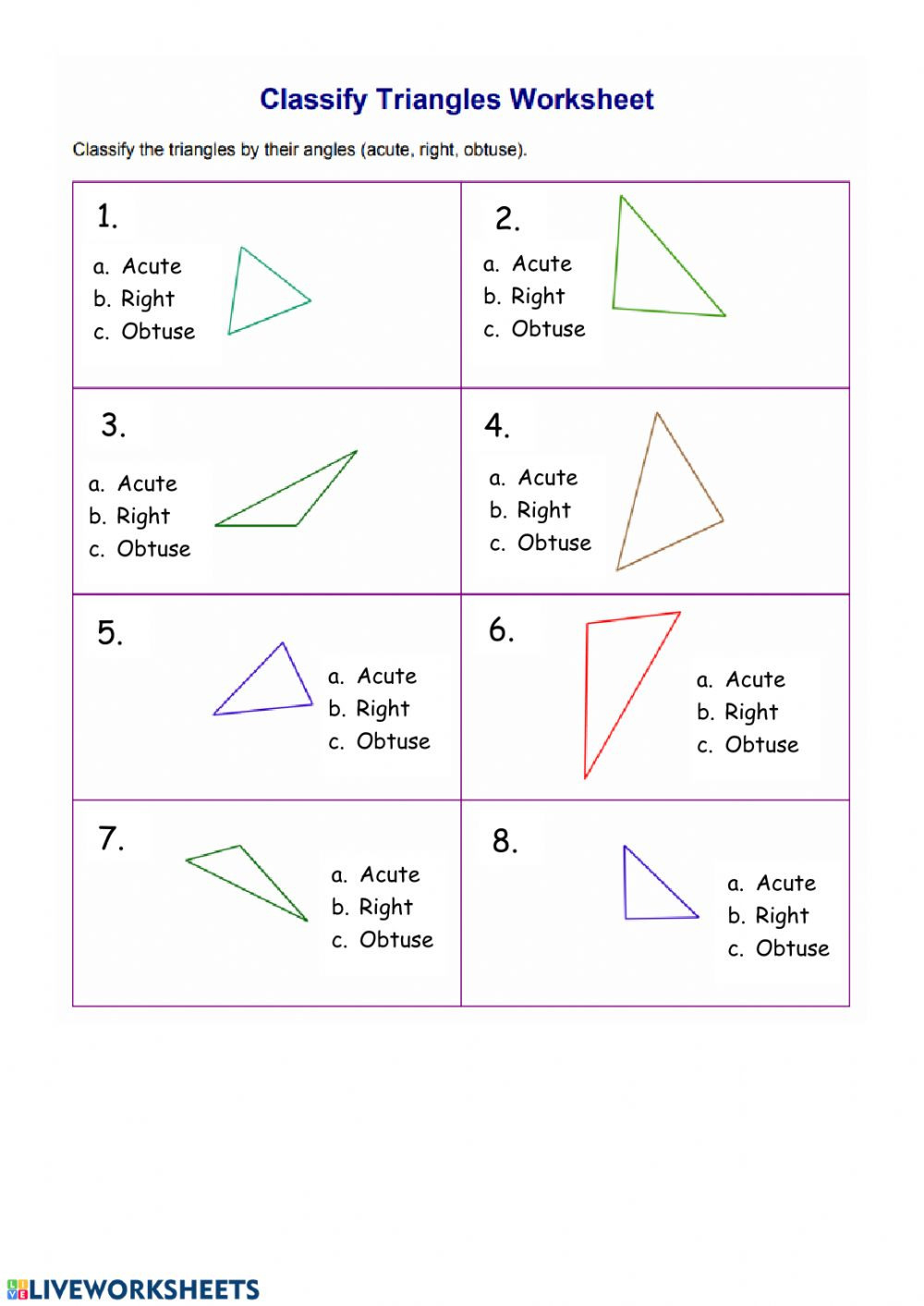 Classifying Triangles Worksheet With Answer Key Db Excel Classifying Triangles Worksheet With Answer Key Db excel