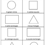 Color By Shape Worksheet Kids Learning Activity Shapes Worksheets