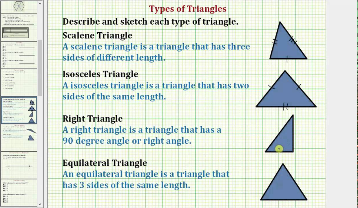 Define Types Of Triangles Common Core 3 4 Math Ex 8 YouTube Define Types Of Triangles Common Core 3 4 Math Ex 8 YouTube