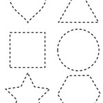 Dotted Line Shapes Coloring Page Shape Coloring Pages Shapes