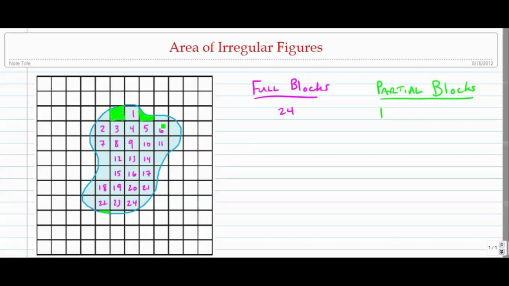 Estimating Area Of Irregular Figures YouTube
