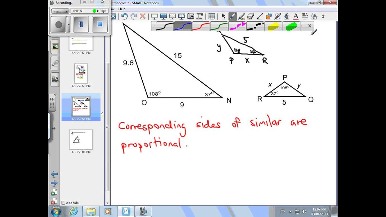Finding Missing Measures Using Similar Triangles YouTube Finding Missing Measures Using Similar Triangles YouTube