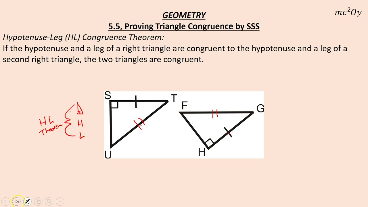 G 5 5 Proving Triangle Congruence By SSS YouTube G 5 5 Proving Triangle Congruence By SSS YouTube