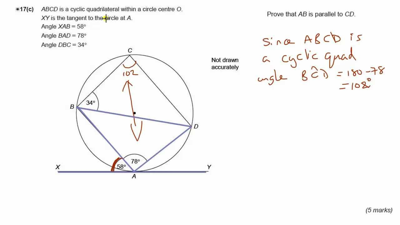 GCSE Maths Revision Exam Practice Circle Theorems Alternate Segment GCSE Maths Revision Exam Practice Circle Theorems Alternate Segment