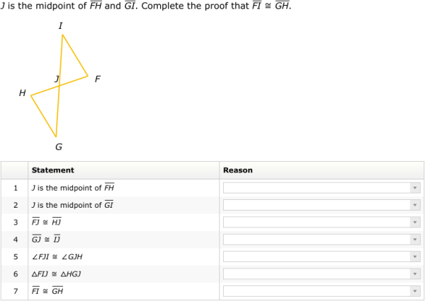 IXL Proofs Involving Corresponding Parts Of Congruent Triangles 
