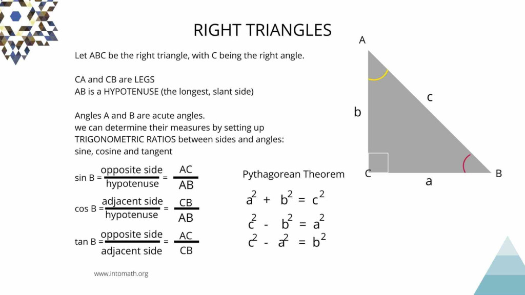Lesson 5 Right Triangle Trigonometry Trig Ratios IntoMath