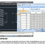 Link Import Insert AutoCAD Attributes From Excel Spread Sheet