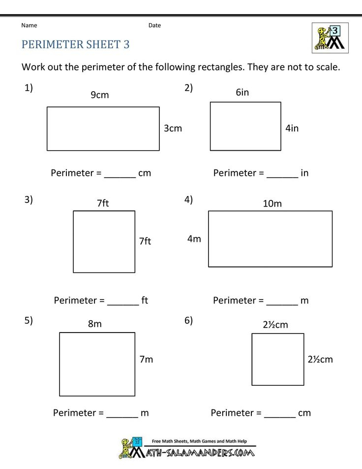Perimeter Worksheets 3rd Grade In 2020 Area And Perimeter Worksheets Perimeter Worksheets 3rd Grade In 2020 Area And Perimeter Worksheets