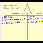 Proof The Isosceles Triangle Theorem YouTube