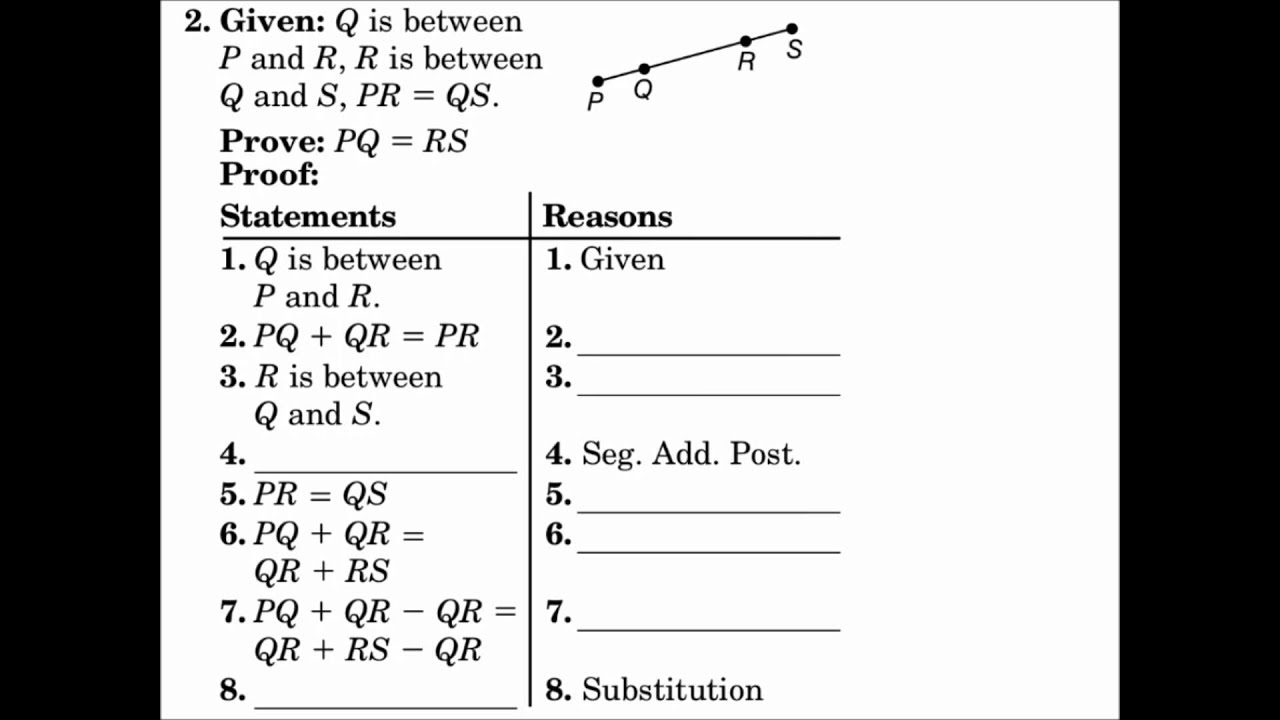 Proofs Worksheet 1 Answers Nidecmege