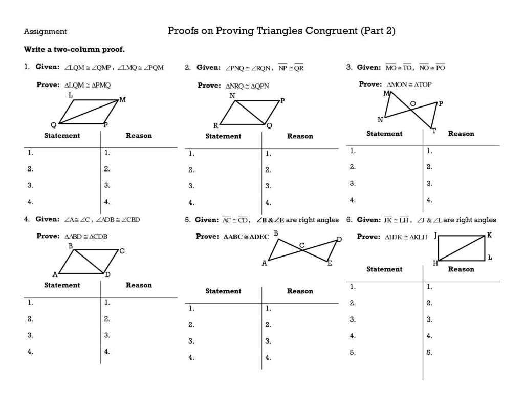 Proving Triangles Congruent Worksheet Answers Worksheet Db excel