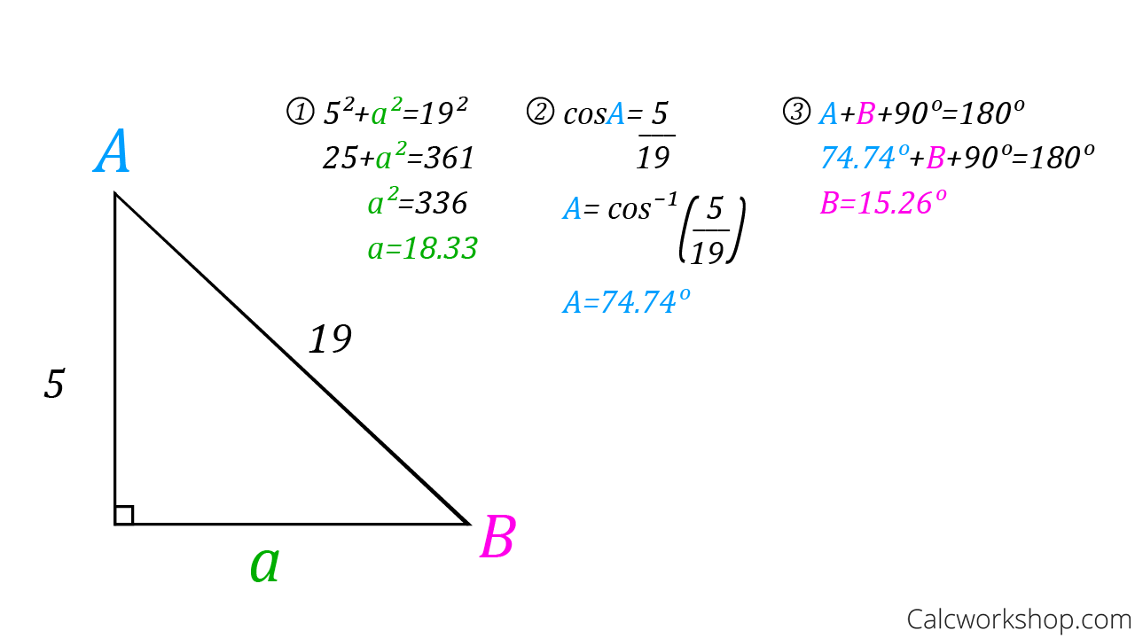 SOHCAHTOA Explained 19 Step By Step Examples SOHCAHTOA Explained 19 Step by Step Examples