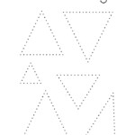 Trace The Triangles Coloring Page Twisty Noodle Preschool