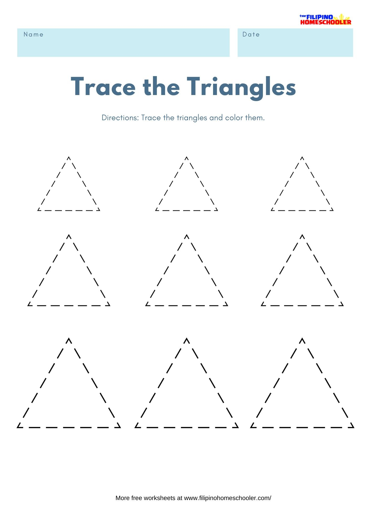 Triangle Tracing Worksheet AlphabetWorksheetsFree Triangle Tracing Worksheet AlphabetWorksheetsFree