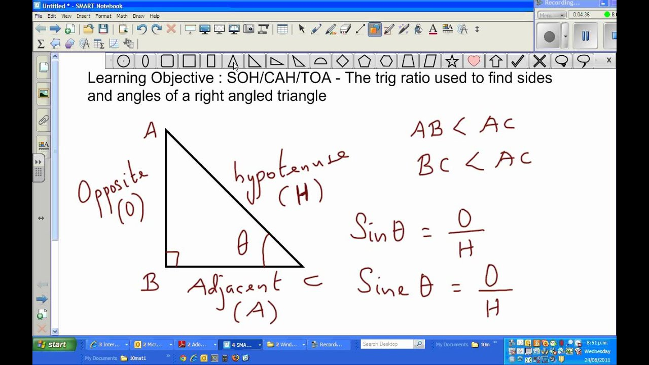 Trig Ratio SOH CAH TOA Used To Find Sides And Angles Of A Right Angled Trig Ratio SOH CAH TOA Used To Find Sides And Angles Of A Right Angled