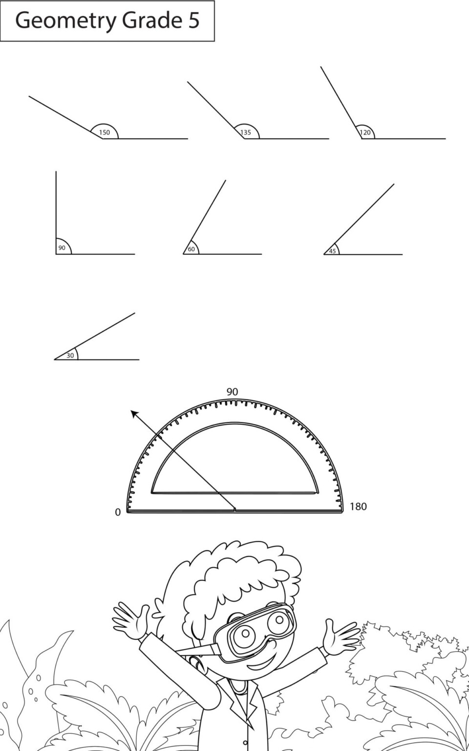 Types of angles worksheets grade 5 maths key2practice workbooks