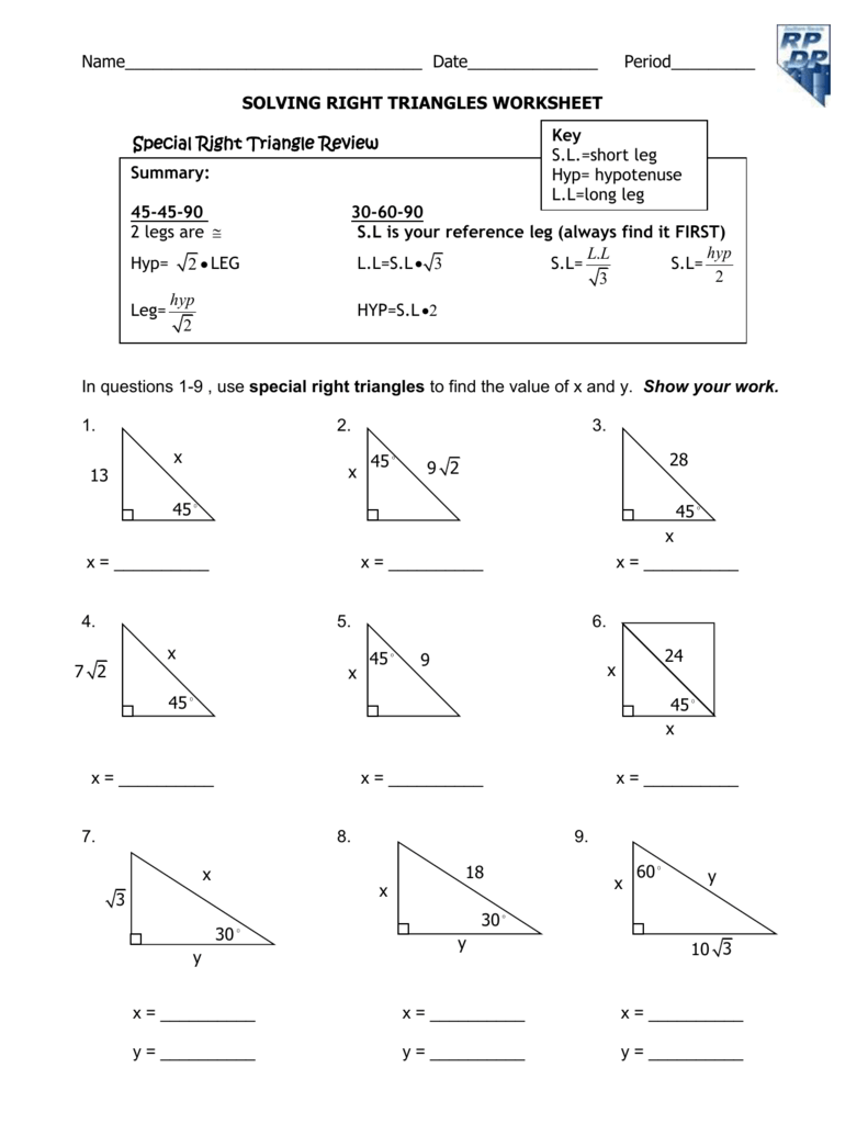 Worksheet 9A Part 2