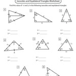 Isosceles Triangle Theorem Worksheet